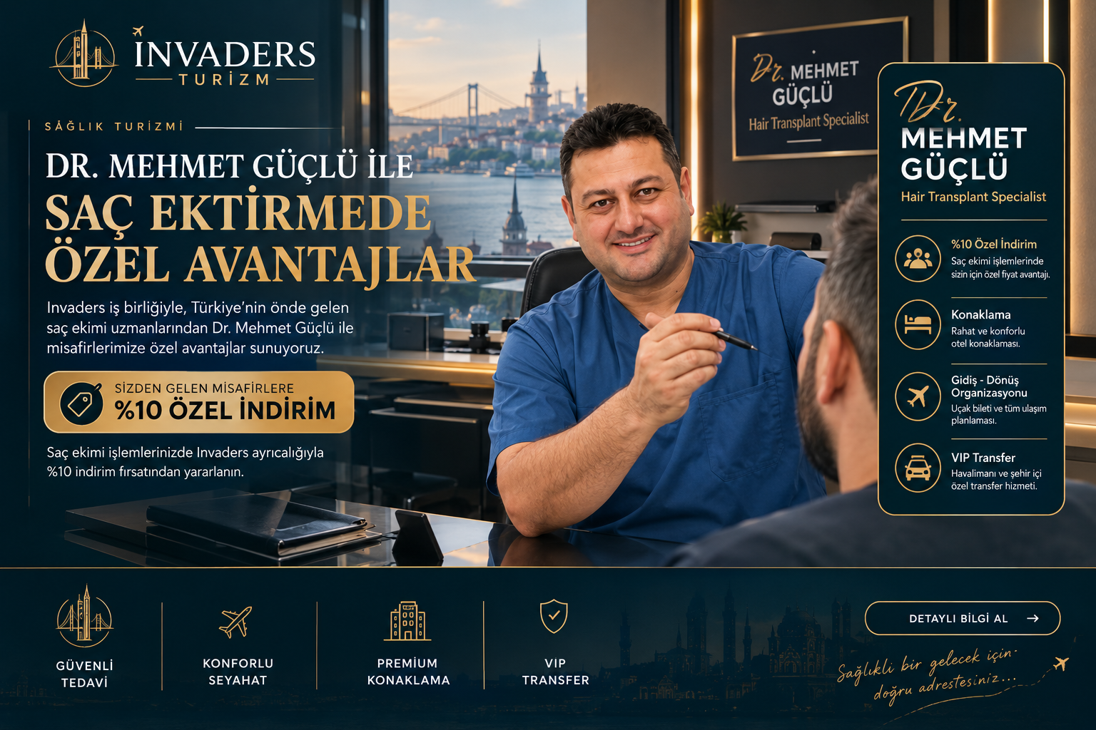 Invaders Turizm ve Dr. Mehmet Güçlü sağlık turizmi iş birliği